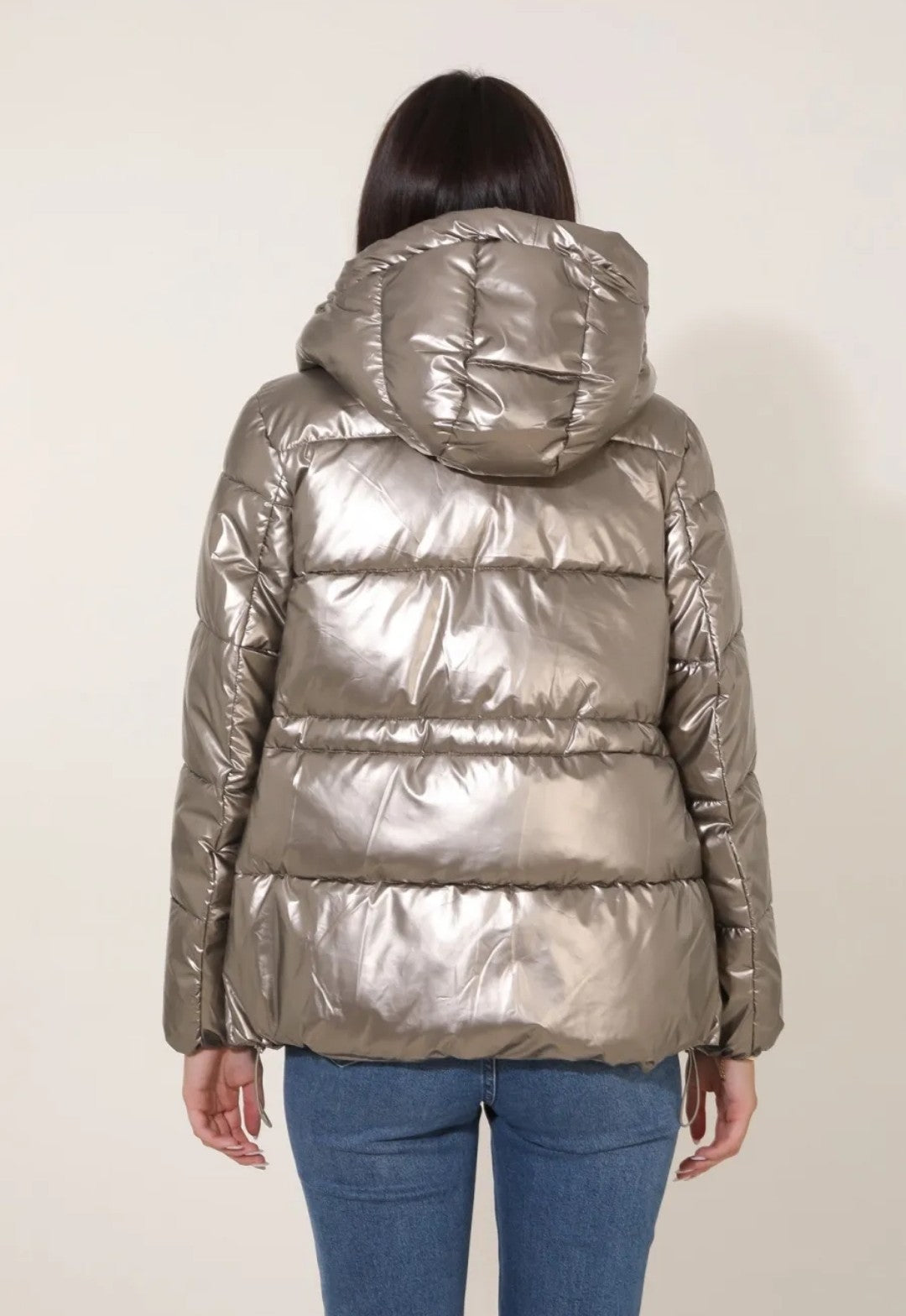 Anorac corto metalizado