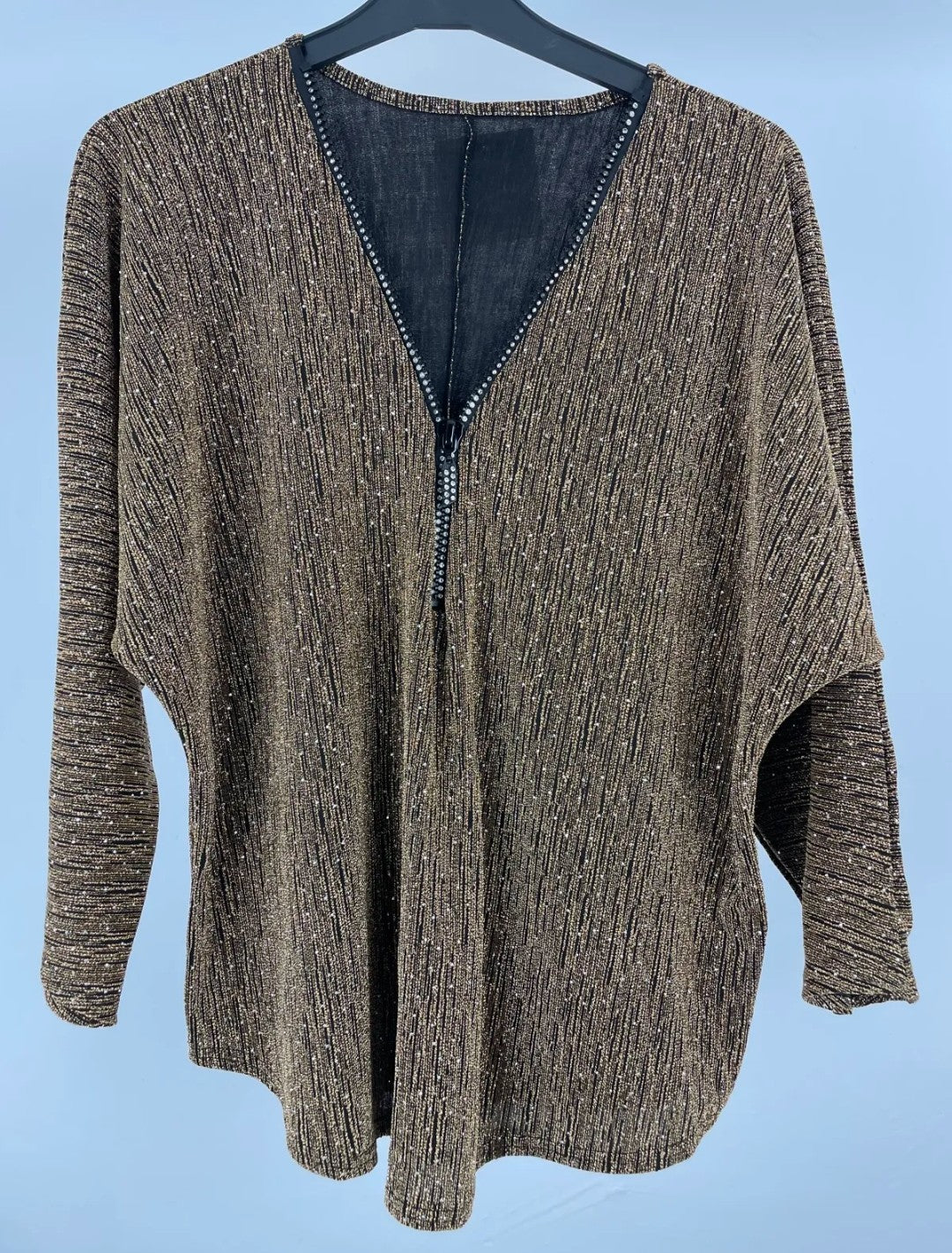 Blusa curvy cremallera