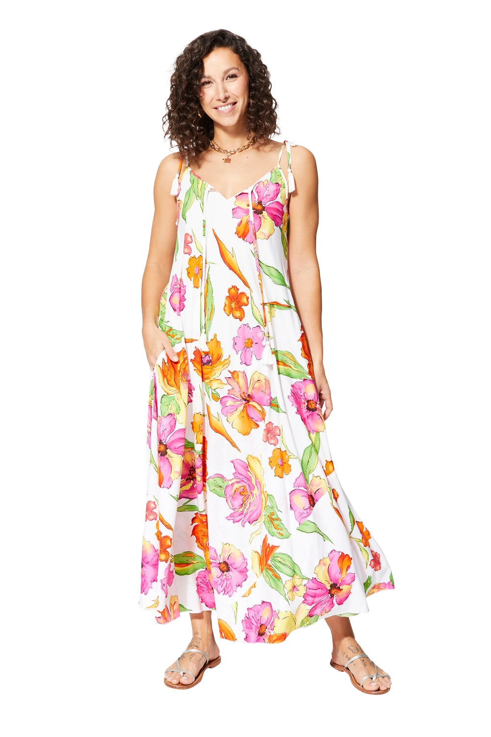 Vestido largo Flowers