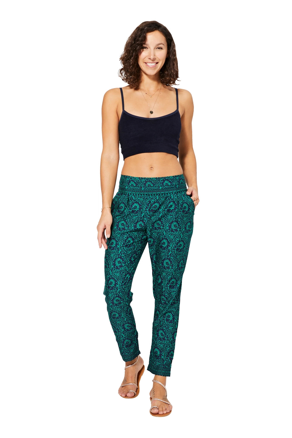 Pantalón boho - verde