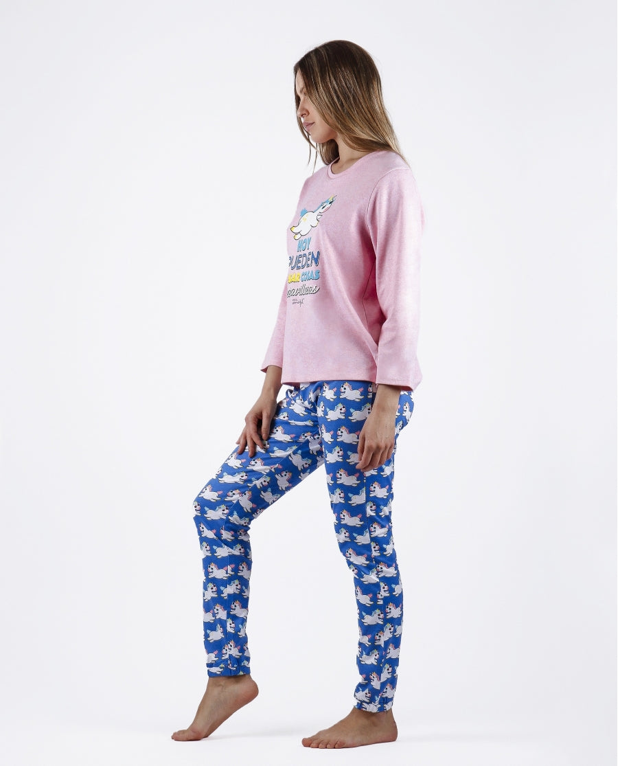 Pijama Mr.Wonderful unicornio - rosa